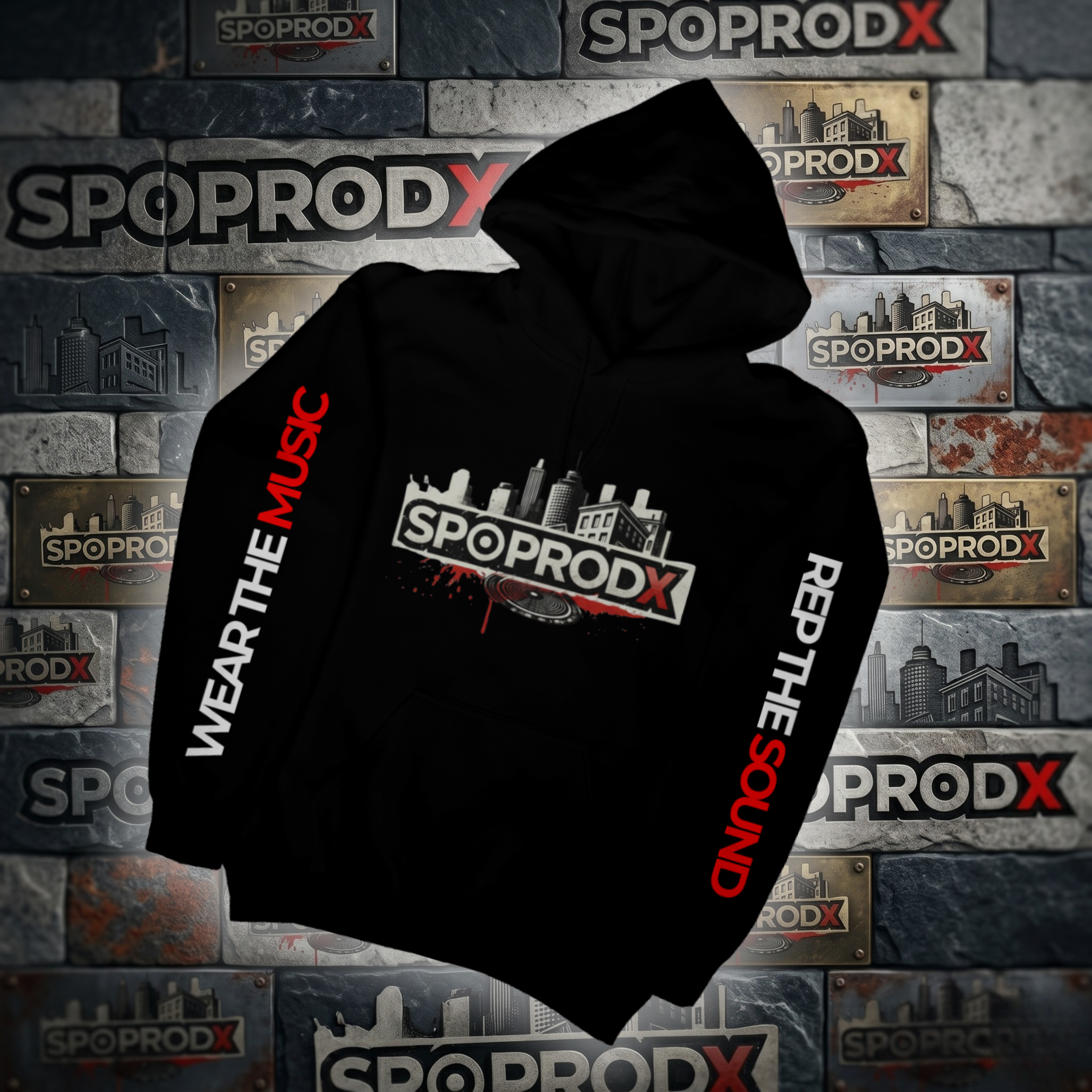 Rep The Sound Hoodie(black)
