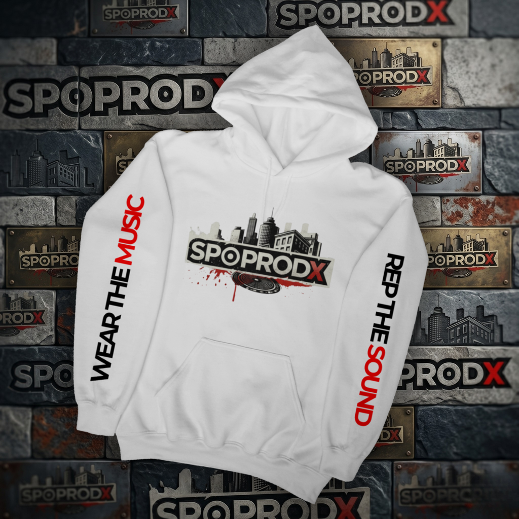Rep The Sound Lined Hoodie(white)